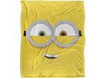 Minions - Coperta, Viso TV18729 (Taglia Unica) (Bianco)