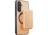 Avizar, Cover Galaxy A36 Magnetic Card Holder Carbon, Oro