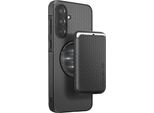 Avizar, Cover Galaxy A36 Magnetic Card Holder Carbon, Nero