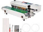 Succebuy Sigillatrice Continua Di Sacchetti, Larghezza Di Saldatura 0,24-0,47 Pollici, Sigillatrice A Nastro Orizzontale Con Controllo Digitale Della Temperatura Per Sacchetti Di Plastica Da 0,02-0,8 Mm