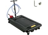 Succebuy Vaschetta Di Scarico Olio Con Pompa, 64 Litri, Basso Profilo, 17 Galloni, Tubo Da 8 Piedi Per Suv, Auto, Camion, Materiale Resistente