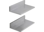 Succebuy Mensola In Acciaio Inox 8,6" X 16"" - Montaggio A Parete Con Paraspruzzi, Capacità Di Carico Di 20 Kg, Resistente Per Ristorante, Cucina, Bar, Casa E Hotel"