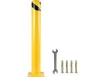 Succebuy Dissuasore Di Sicurezza, 42 X 4,5 Pollici, Dissuasore Di Sicurezza A Barriera, Diametro Esterno 4-1/2 Pollici, Altezza 42 Pollici, Barriera Di Sicurezza Tubolare In Acciaio Verniciato A Polvere Gialla Con 4 Bulloni Di Ancoraggio Gratuiti Per Aree Sensibili Al Traffico