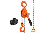 Succebuy Paranco A Catena Manuale A Leva, Portata 1/2 Tonnellata (1100 Lbs), 5 Ft, Acciaio Al Carbonio Zincato G80, Freno Weston A Doppio Nottolino, Guida Catena Automatica, Gancio 360°, Garage Factory Dock