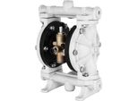 Pompa A Doppia Membrana Ad Aria Compressa Di Succebuy, Ingresso E Uscita Da 1/2 Pollice, Corpo In Polipropilene, 2,5 Gpm E Max. 80 Psi, Pompa Di Trasferimento Pneumatica A Membrana In Ptfe Per Petrolio, Diesel, Olio E Fluidi A Bassa Viscosità