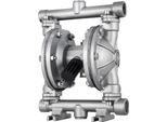 Succebuy Pompa Pneumatica A Doppia Membrana, Ingresso E Uscita Da 1/2 Pollice, Acciaio Inossidabile, 3 Gpm, Max. 90 Psi, Membrana In Ptfe, Pompa Pneumatica Per Petrolio, Diesel, Olio E Fluidi A Bassa Viscosità