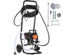 Succebuy Stand Spruzzatore Di Vernice Airless, 950 W 3000 Psi Spruzzatore Elettrico Ad Alta Efficienza Con Carrello, Pittura Fine E Uniforme Per Interni Ed Esterni Di Case, Mobili E Recinzioni