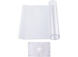 Succebuy Tovaglia Di Plastica, 16 X 32 Pollici, 1,5 Mm Di Spessore Trasparente Protezione Tavolo In Pvc, Impermeabile E Facile Da Pulire Pad Scrivania, Tovaglia Rettangolare