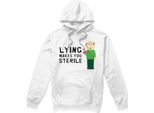 South Park - Felpa Con Cappuccio "Mentire Rende Sterili"" Da Uomo TV9277 (M) (Bianco)"