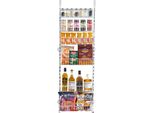 Organizzatore Per Dispensa Succebuy: Scaffale A Parete Con 6 Livelli Per Spezie, Bianco