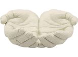 Ciotola Decorativa Hands Stons Mauro Ferretti 22,7X20X7,3 Cm Crema
