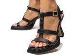 Sandali Con Zeppa Da Donna Scarpe Estive Con Tacco Alto Sandali Eleganti Renira Nero Taglia 40