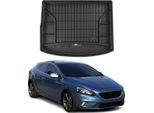 Omac Rivestimento Del Bagagliaio In Gomma Per Volvo V40 2012-2019 Rivestimento Del Bagagliaio In Tpe Nero