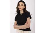 Maglietta Basic Feel Good Donna A Manica Corta Raniverta Nero S