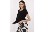 T-Shirt Basic Feel Good A Maniche Corte Da Donna Sisilli Nero S