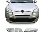 Modanature Griglia Radiatore Modanature Griglia Per Renault Megane Anteriore 2008-2012 Cromo 4X