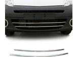 Modanature Griglia Radiatore Modanature Griglia Per Renault Kangoo 2008-2020 Cromo Argento 2X