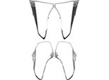 Modanatura Fanale Posteriore Per Toyota RAV4 2018-2025 Cromo Abs Argento 2Pcs