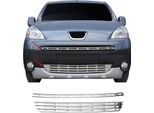 Modanature Griglia Radiatore Modanature Griglia Per Peugeot Partner Tepee 2008-2015 Cromo 2X