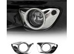 Cornice Fendinebbia Per Porsche Macan 2014-2018 Cromo Abs 2X