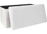 Howhomely Pouf Bianco Pouf 76 X 38 X 38 Cm Pouf