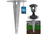 Kotarbau® Picchetto A Terra Manicotto Drive-In Per Lampade Da Giardino ⌀ 190 Mm In Acciaio Zincato Picchetto A Terra Ancoraggio A Terra Ancoraggio A Terra Supporto A Terra Drive-In Per Lampade Da Giardino Manicotto A Terra Ancoraggio A Terra