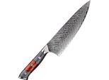 Coltello Da Cucina Damasco YA-37555 - Chef/Rosso/Grigio KP37555