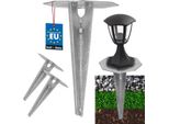Kotarbau® 2 Pz. Picchetto A Terra Manicotto Drive-In Per Illuminazione Da Giardino 190 Mm In Acciaio Zincato Picchetto A Terra Ancoraggio A Terra Ancoraggio A Terra Staffa A Terra Drive-In Per Lampade Da Giardino Manicotto A Terra Ancoraggio A Terra