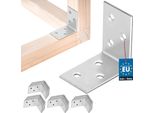 Kotarbau® 50 Pezzi Connettore Angolare 40X40X25 Mm Acciaio Zincato Argento Connettore Angolare Per Travi Mobili Staffa Angolare Per Lamiera Di Legno Connettore Per Scaffale Staffa Angolare In Metallo Zincato Stabile Staffa In Acciaio Durevole