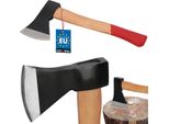 Kotarbau® Ascia A Doppio Taglio Per Tagliare La Legna 800 G Ascia In Acciaio Con Manico In Legno Impregnato Ascia A Mano Con Protezione Da Taglio Ascia Universale Per Lavorare Il Legno Martello Da Spacco Ascia Di Sopravvivenza Ascia Da Campeggio