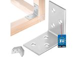 Kotarbau® 12 Pezzi Connettore Angolare 40X40X25 Mm Acciaio Zincato Argento Connettore Angolare Per Travi Mobili Staffa Angolare Per Lamiera Connettore Per Scaffale Staffa Angolare In Metallo Zincato Stabile Staffa In Acciaio Durevole