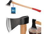 Kotarbau® Ascia A Doppio Cuneo Per Tagliare La Legna 1800G Ascia In Acciaio Con Manico In Legno Impregnato Ascia A Mano Con Protezione Da Taglio Ascia Universale Per Lavorare Il Legno Martello Da Spacco Ascia Di Sopravvivenza Ascia Da Campeggio