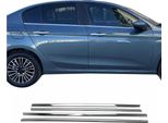 Modanature Per Finestrini Per Fiat Tipo 2016-2025 Acciaio Inox Cromo 4Pz