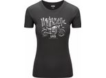 Diarbo T-Shirt Da Donna Con Stampa Amante Moto Amante Moto Grigio Scuro Taglia Xxl