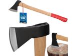 Kotarbau® Ascia A Doppio Cuneo Per Tagliare La Legna 1250G Ascia In Acciaio Con Manico In Legno Impregnato Ascia A Mano Con Protezione Da Taglio Ascia Universale Per Lavorare Il Legno Martello Da Spacco Ascia Di Sopravvivenza Ascia Da Campeggio