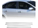 Modanature Per Finestrini Per Ford Focus 2004-2013 Acciaio Inox Opaco Cromato 4 Pz