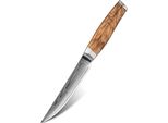 Coltello Da Cucina Damasco ZE-37563 - Intaglio/Marrone KP37563