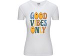 Diarbo Maglietta Da Donna Con Stampa Divertente Only Good Mood Bianco Taglia Xxl