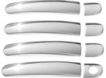 Maniglia Cromata Per Seat Toledo 2004-2009 4 Porte In Acciaio Inox 8X
