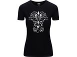 Diarbo T-Shirt Da Donna Con Stampa Astratta Di Lanterna Surreale Nera Taglia S