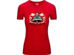 Diarbo T-Shirt Da Donna Con Stampa Astratta Come Fly With Me Red Taglia S
