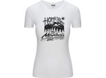 T-Shirt Da Donna Diarbo Con Stampa Amante Della Natura, Le Montagne Sono La Casa, Bianca, Taglia M