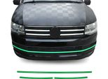 Modanature Griglia Radiatore Modanature Griglia Per Vw T6 2015-2019 Highline Cromo Verde 3 Pz