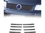 Modanature Griglia Radiatore Modanature Griglia Per Vw Transporter T5 2003-2009 Cromo Scuro 8X