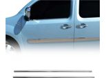 Modanature Per Finestrini Per Renault Kangoo 2008-2020 In Acciaio Inox Cromato 2 Pz