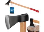 Kotarbau® Ascia A Doppio Cuneo Per Tagliare Il Legno 1500G Ascia In Acciaio Con Manico In Legno Impregnato Ascia A Mano Con Protezione Da Taglio Ascia Universale Per Lavorare Il Legno Martello Da Spacco Ascia Di Sopravvivenza Ascia Da Campeggio