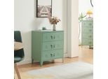 Armadio In Metallo 'HäMeenlinna' Con 3 Cassetti In Acciaio 60 X 40 X 72 Cm Verde Opaco