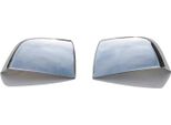 Calotte Specchietti Coprispecchietto Per Fiat Doblo Cromo Abs Argento 2Pz