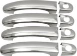 Maniglia Cromata Per Vw Caddy 2003-2015 4 Porte In Acciaio Inox Argento 8X