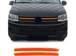 Modanature Griglia Radiatore Per Vw T6 Highline 2015-2019 Cromo Arancio